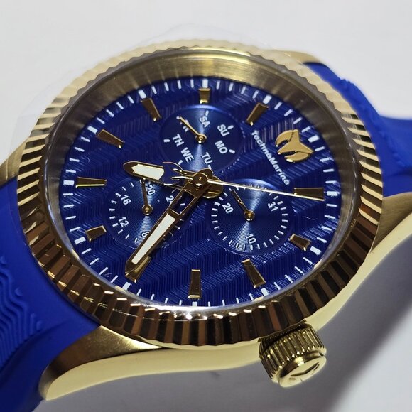 TechnoMarine Sea Dream Men's Watch - 42mm, Blue, Gold (TM-719025) - Picture 2 of 15